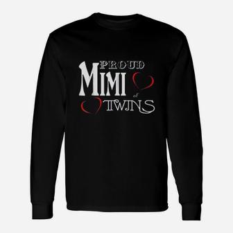 Twins Mimi Proud Mimi Of Twins Long Sleeve T-Shirt - Thegiftio