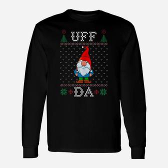 Uff Da, Swedish Tomte Gnome, God Jul, Ugly Christmas Sweater Unisex Long Sleeve | Crazezy