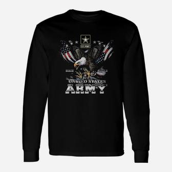 Us Army Since 1775 Eagle Usa American Flag Wings Unisex Long Sleeve | Crazezy