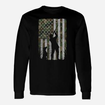 Usa American Flag Military Patriotic Hunter Hunting Unisex Long Sleeve | Crazezy