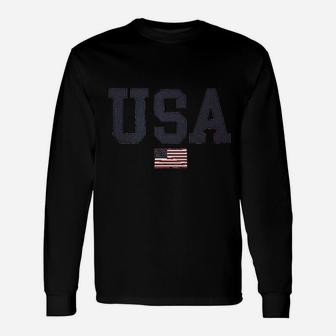 Usa Flag 4th Of July Memorial Day Long Sleeve T-Shirt - Thegiftio