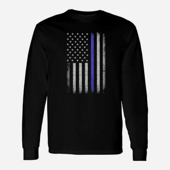Usa Flag Blue Unisex Long Sleeve | Crazezy CA