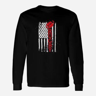 Usa Flag Rugby Vintage Rugby Lover Unisex Long Sleeve | Crazezy