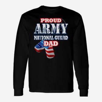 Usa Proud Army National Guard Dad Fathers Day Shirt Unisex Long Sleeve | Crazezy