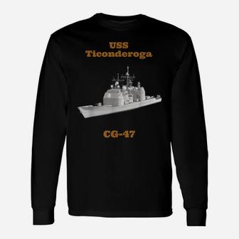 Uss Ticonderoga Cg-47 Navy Sailor Veteran Gift Unisex Long Sleeve | Crazezy DE