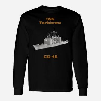 Uss Yorktown Cg-48 Navy Sailor Veteran Gift Unisex Long Sleeve | Crazezy DE