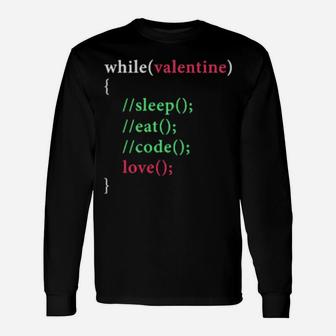 Valentine Of Coders Long Sleeve T-Shirt - Monsterry CA