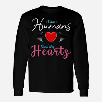 Valentines Day Teacher Preschool Elementary Valentine Long Sleeve T-Shirt - Monsterry