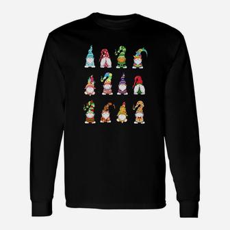 Valentines Gnome St Patrick Gnomies Easter Spring Gnomes Unisex Long Sleeve | Crazezy