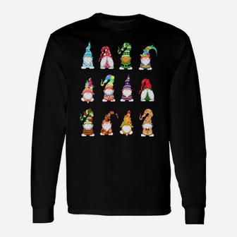 Valentine's Gnome St Patrick's Gnomies Easter Spring Gnomes Unisex Long Sleeve | Crazezy