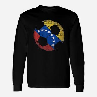 Venezuela Soccer Ball Flag Jersey Unisex Long Sleeve | Crazezy DE