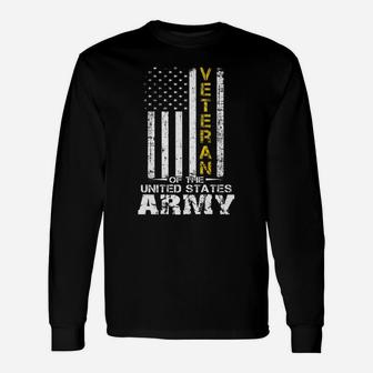 Veteran Of United States Us Army Vet Premium T-Shirt Gold Unisex Long Sleeve | Crazezy