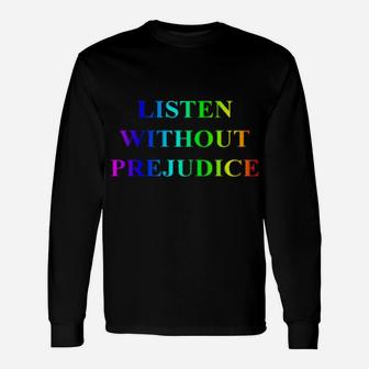 Victoria Beckham Listen Without Prejudice Lgbt Long Sleeve T-Shirt - Monsterry UK