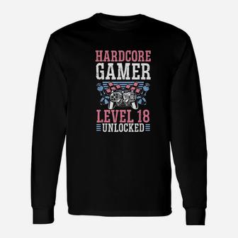 Video Gamer Level 18 Unisex Long Sleeve | Crazezy DE