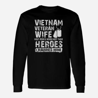 Vietnam Veteran Wife Unisex Long Sleeve | Crazezy CA