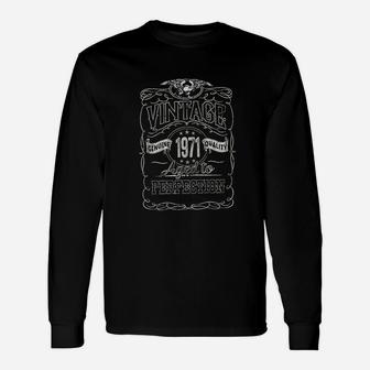 Vintage 1971 Aged To Perfection Unisex Long Sleeve | Crazezy DE
