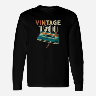 Vintage 1980 Music Cassette 40Th Birthday Gifts 40 Years Old Unisex Long Sleeve | Crazezy UK