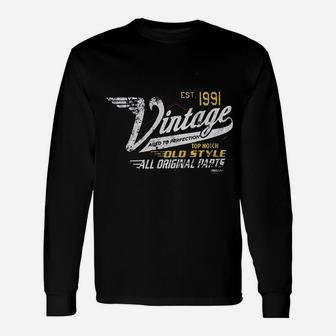 Vintage 1991 Aged To Perfection Unisex Long Sleeve | Crazezy DE