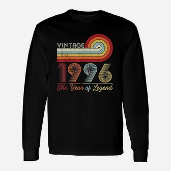 Vintage 1996 The Year Of Legend 25 Years Old Unisex Long Sleeve | Crazezy CA