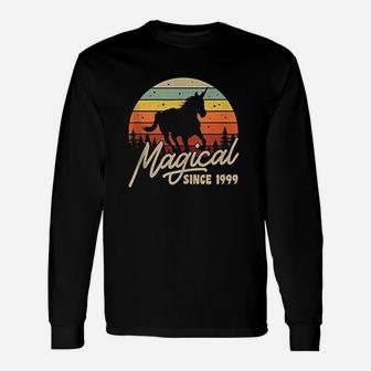 Vintage 21 Birthday Gift Magical Since 1999 Bday Party Unisex Long Sleeve | Crazezy AU