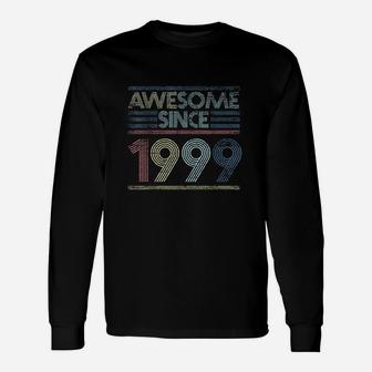 Vintage 22Nd Birthday Gifts Awesome Since 1999 Unisex Long Sleeve | Crazezy