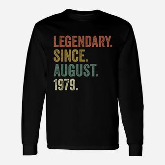 Vintage August 1979 42 Years Old Birthday Unisex Long Sleeve | Crazezy