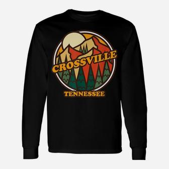 Vintage Crossville, Tennessee Mountain Hiking Souvenir Print Unisex Long Sleeve | Crazezy CA