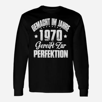 Vintage Geburtstags-Langarmshirts 1970, Retro Design Gereift zur Perfektion - Seseable