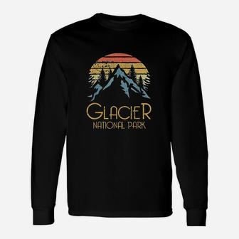 Vintage Glacier National Park Unisex Long Sleeve | Crazezy AU