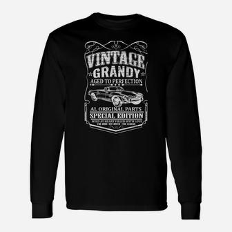Vintage Grandy The Man Fathers Day Gift For Men Sweatshirt Unisex Long Sleeve | Crazezy AU