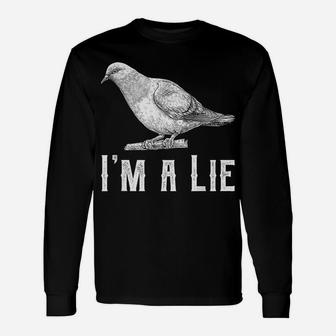 Vintage I Am A Lie Bird Aren't Real Spies Awesome Cute Gift Unisex Long Sleeve | Crazezy AU