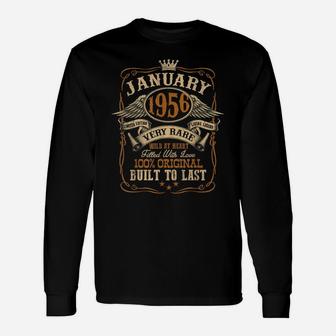 Vintage January 1956 Shirt 65 Years Old 65Th Birthday Gift Unisex Long Sleeve | Crazezy DE