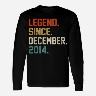 Vintage Legend Since December 2014 7Th Birthday Retro Unisex Long Sleeve | Crazezy UK