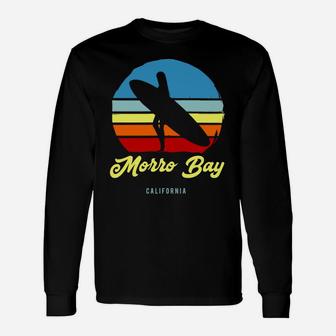 Vintage Morro Bay California Surf Hoodie Unisex Long Sleeve | Crazezy DE