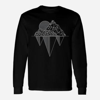 Vintage Mountains Nature Hiking Camping Unisex Long Sleeve | Crazezy CA