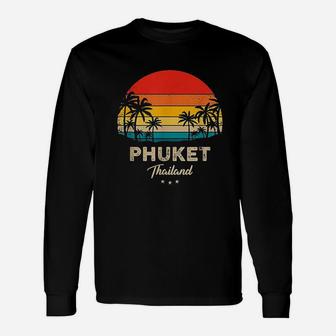 Vintage Phuket Beach Souvenir Thailand Unisex Long Sleeve | Crazezy