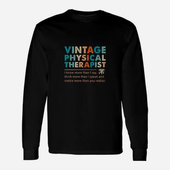 Vintage Physical Therapist Long Sleeve T-Shirt - Monsterry UK