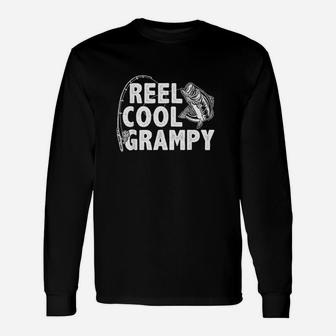 Vintage Reel Cool Grampy Loves Fishing Gift Father Day Unisex Long Sleeve | Crazezy CA