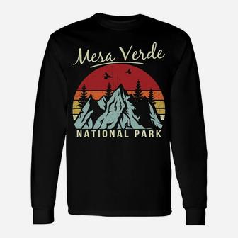 Vintage Retro Hiking Camping Mesa Verde National Park Sweatshirt Unisex Long Sleeve | Crazezy UK