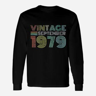 Vintage September 1979 42 Years Old Birthday Unisex Long Sleeve | Crazezy DE