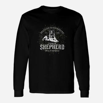 Vintage Style Retro German Shepherd Unisex Long Sleeve | Crazezy UK