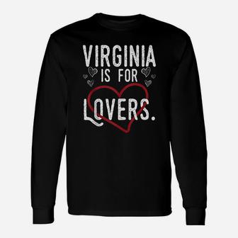 Virginia Lovers Cool Virginia Is 4 Lovers Long Sleeve T-Shirt - Thegiftio UK