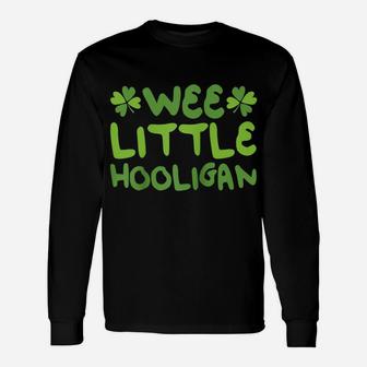Wee Little Hooligan Shirt Saint Patrick Day Gift Raglan Baseball Tee Unisex Long Sleeve | Crazezy AU