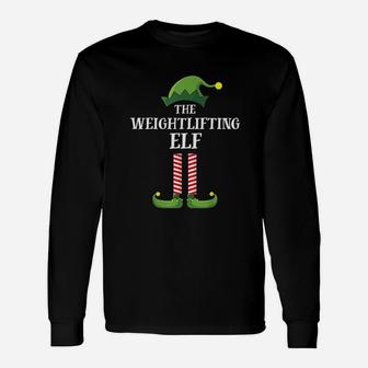 Weightlifting Elf Matching Unisex Long Sleeve | Crazezy AU