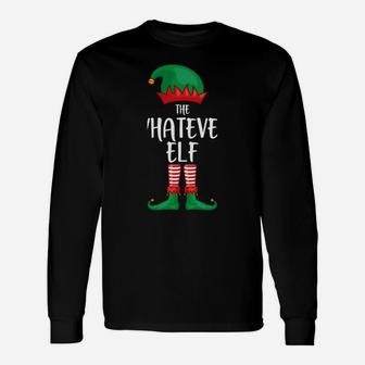 Whatever Elf Christmas Party Matching Family Group Pajama Unisex Long Sleeve | Crazezy