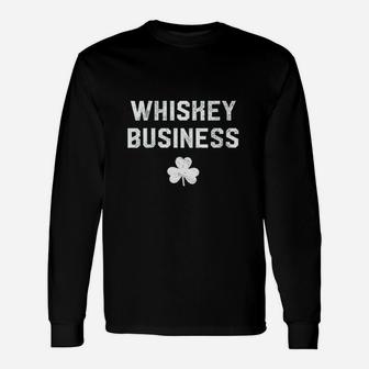 Whiskey Business St Pattys Day Long Sleeve T-Shirt - Thegiftio UK