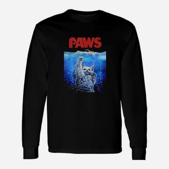White Siamese Cat Threat From The Deep Sea Unisex Long Sleeve | Crazezy CA