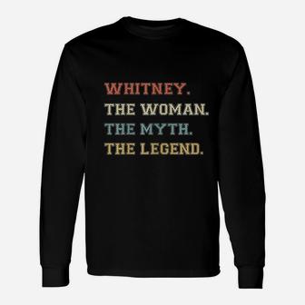Whitney The Woman Myth And Legend Unisex Long Sleeve | Crazezy DE