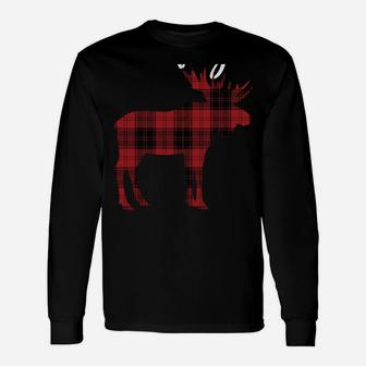 Wifey Moose Xmas Matching Family Christmas Pajamas Pjs Sweatshirt Unisex Long Sleeve | Crazezy DE