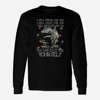 I Will Speak For You I Will Fight For You Long Sleeve T-Shirt - Monsterry DE